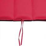 CASARIA® Juego de 2 tumbonas, incluye cojín, para 2 personas, color rojo oscuro, plegables, resistentes a la intemperie, madera, tumbona de jardín, ergonómicas, capacidad de carga de 160 kg, certificadas FSC®, tumbona basculante, balcón, 154x60 cm