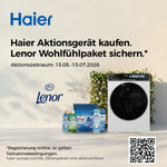 Lavadora Haier MultiWash 10+1+1kg I 3 tambores I Clase energética A, 1400 rpm, motor inverter, programa automático, higiene UV, dosificación automática, Aquastop I HAMQD 410CBL9GN-84