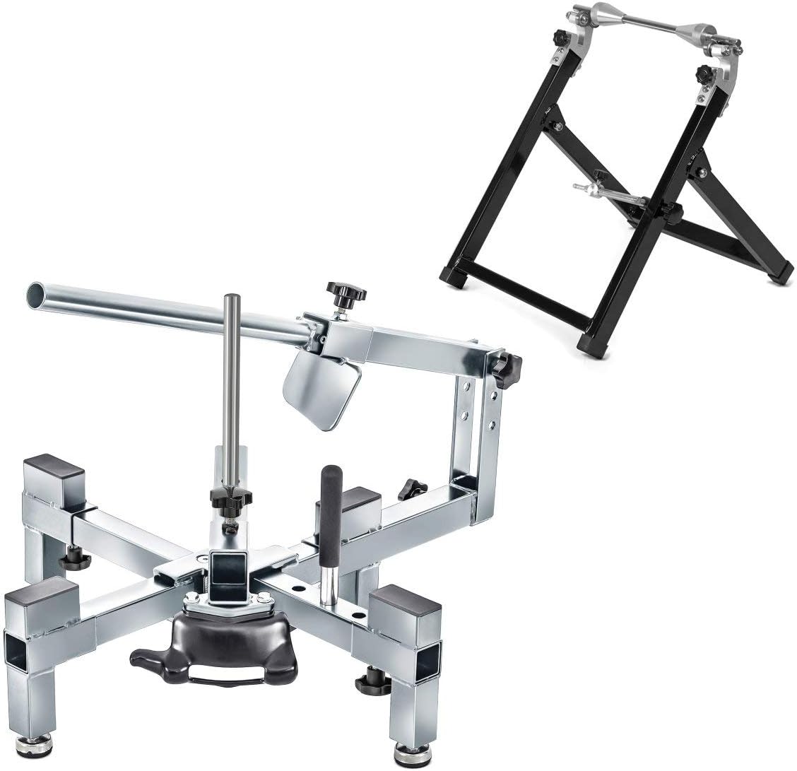 Desmontadora de neumáticos de moto 12-21 Set + Equilibradora de neumáticos ConStands MD4K
