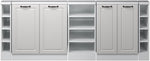Vicco Dachschrägenschrank-Set Rion, Weiß Landhaus/Weiß, 5er Set, geeignet für die platzsparende Aufbewahrung unter Dachschrägen