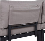 Outsunny 3-teiliges Gartenmöbel-Set mit Beistelltisch, Sofa mit Kissen, Outdoor, Aluminium, 164 x 74 x 69 cm