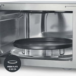 Microondas SEVERIN con función de grill y convección 3 en 1, para descongelar, cocinar y calentar, microondas con plato giratorio, acero inoxidable cepillado/plateado, MW 7774
