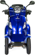 VELECO Scooter eléctrico para personas mayores con batería de iones de litio de 4 ruedas y 1000 W FASTER (AZUL)