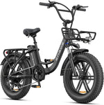 Bicicleta eléctrica ENGWE L20 Boost para adultos, batería extraíble de 48V 13Ah, autonomía de hasta 126 km, neumáticos anchos de 20x4,0, bicicleta eléctrica de 7 velocidades