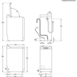 AEG Toplader Waschmaschine Serie 7000 ProSteam 7 kg 1300 U/min Energieklasse A Leise Wasserstopp LTR7A71370