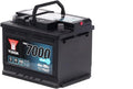 Batería YUASA 65 Ah 600 A/EN YBX7027 L 242 mm A 175 mm A 190 mm