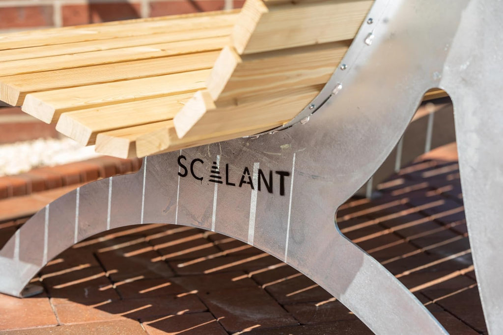 Waldsofa Classic, alerce, para 2-3 personas, tumbona de sol, tumbona de exterior, tumbona ergonómica, tumbona de jardín de madera, galvanizado en caliente