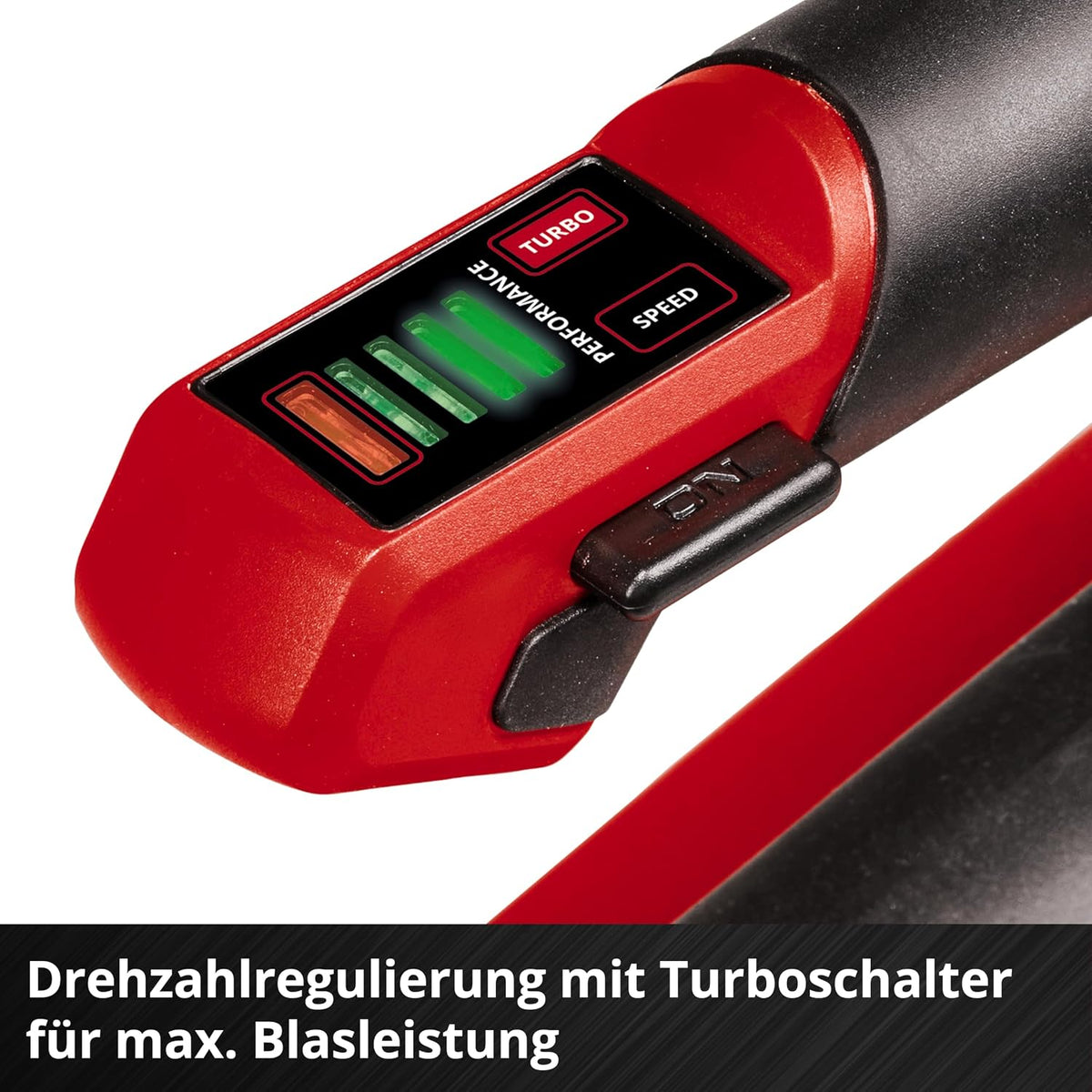 Soplador de hojas inalámbrico Einhell GP-LB 18/200 Li E Power X-Change (18 V, sin escobillas, regulación de velocidad, tecnología de soplador axial, incluye batería de 4,0 Ah y cargador)