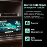 Batería de servicio Electronicx GEL Caravan Extreme 12V 120Ah / 120 Ah 12 Voltios – Batería de descarga lenta, sin mantenimiento y sellada – 353×175×190 mm – Autocaravana Caravana Solar Ocio Camping