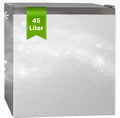 Mininevera Bomann de 45L con compartimento congelador, nevera pequeña y silenciosa para cocina, oficina, camping y gaming, frigorífico pequeño con puerta reversible - Mininevera, enfriador de bebidas, minibar KB 7245 inox