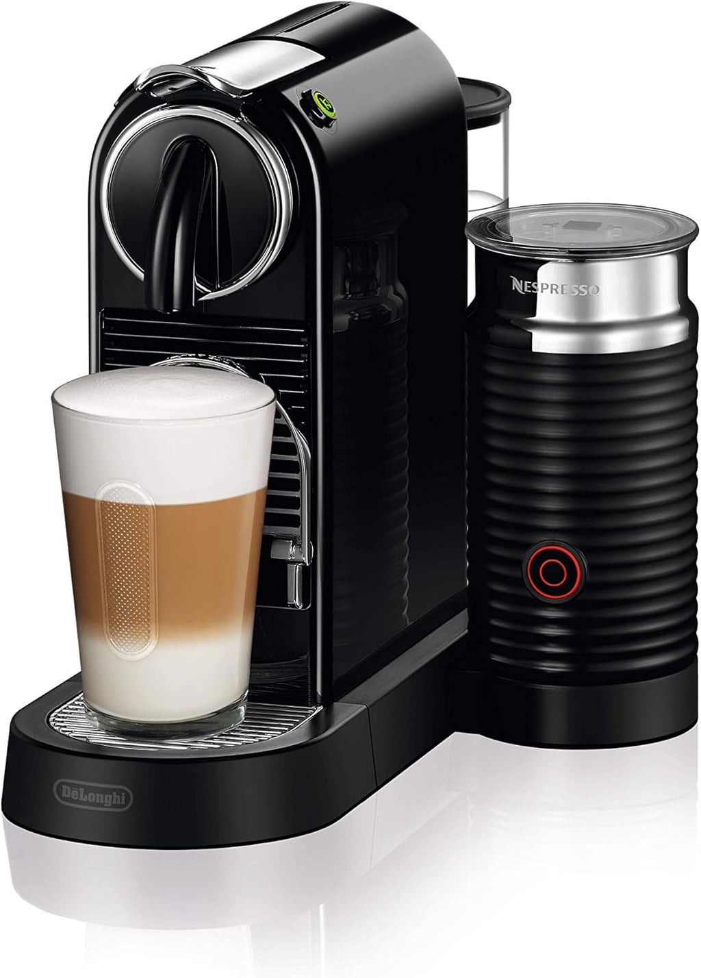 De'Longhi Nespresso Citiz EN267.WAE Kaffeemaschine mit Milchaufschäumer, Energiesparfunktion, Schwarz