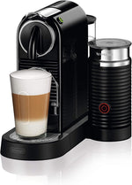 De'Longhi Nespresso Citiz EN267.WAE Kaffeemaschine mit Milchaufschäumer, Energiesparfunktion, Schwarz