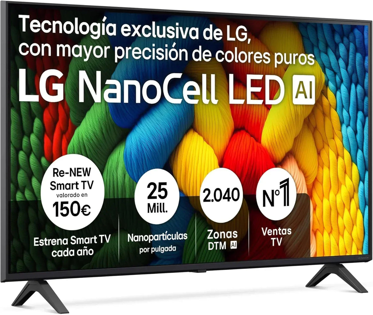 LG 43UA73006LA - TV 43", UHD 4K, WebOS 25, IA Ultimate, HDR10 Pro, Super Escalado, Dolby Digital Plus, Google Assistant, Negro