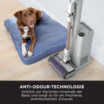 Aspiradora sin cable Shark Detect Clean & Empty, potencia de succión potente, DirtDetect, base de autovaciado de 2 l, 60 min, Anti Hair Wrap, accesorio para mascotas, multisuperficies y rincones, blanco IW3612EUT