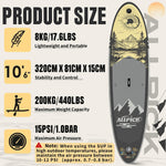 Set de tabla de SUP premium ALLPICK, tabla de paddle surf inflable, con soporte universal para cámara, accesorios completos, remo ajustable, principiantes, avanzados, 200 kg