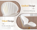 chairus 2er Set Barhocker Drehbar, Samt Barstuhl Höhenverstellbar, Moderne Barhocker für Küche Thekenhocker mit Fußstütze, Beige