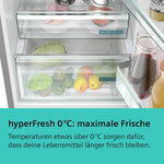 Siemens KG39NAIAU iQ500 Frigorífico combi de libre instalación, congelador inferior, 363 l, Total noFrost, hyperFresh, extremadamente silencioso, iluminación LED, 203 x 60 cm, acero inoxidable antihuellas