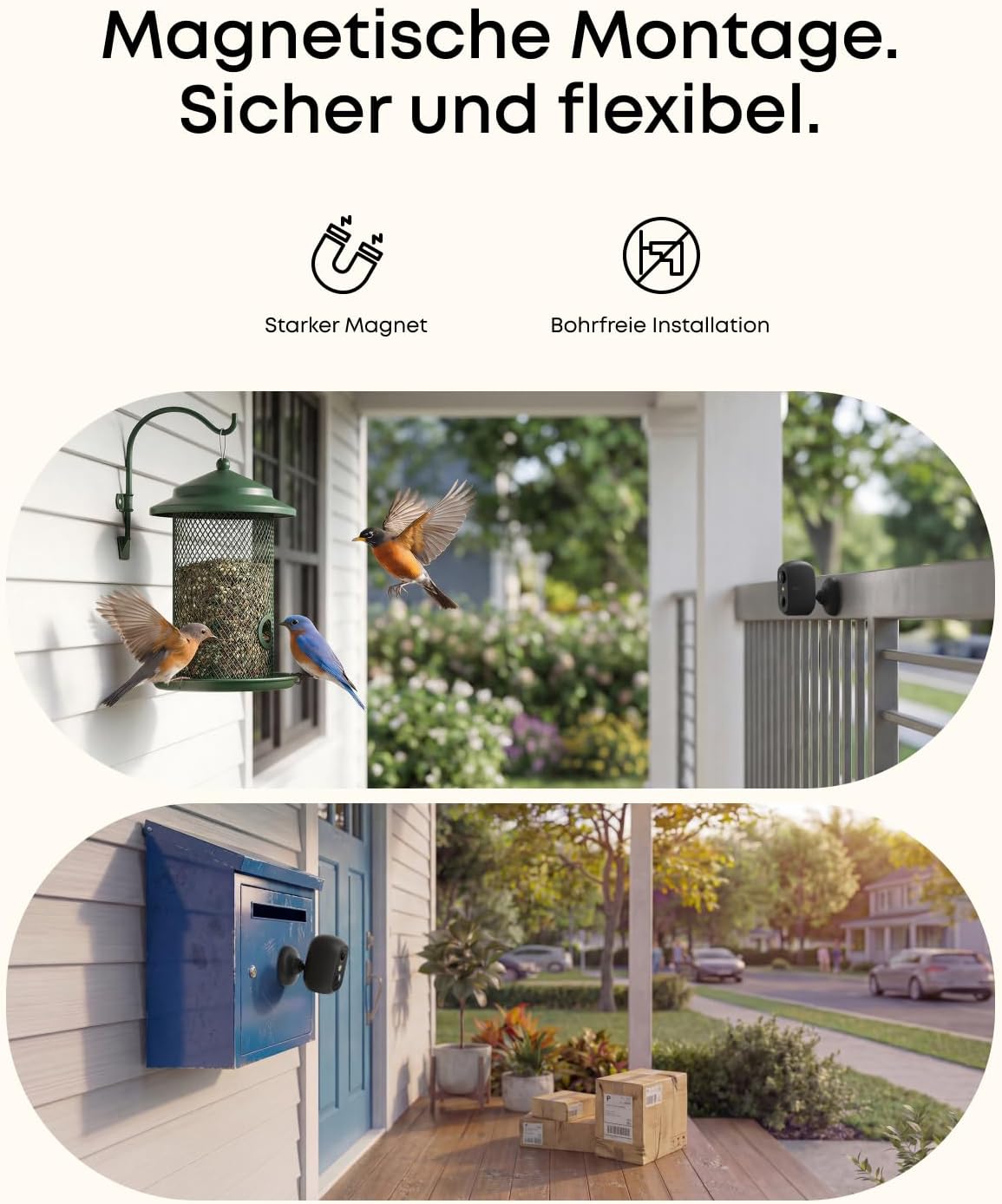 eufy Security Anker eufyCam C35 2-Kamera-Set, Überwachungskamera Außen