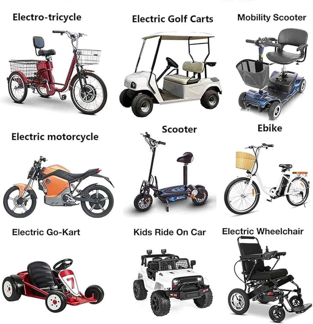 Batería de iones de litio de 72 V y 20 Ah para bicicleta eléctrica, con cargador, celdas de PVC impermeables, protección BMS integrada para motor de 200-1600 W.