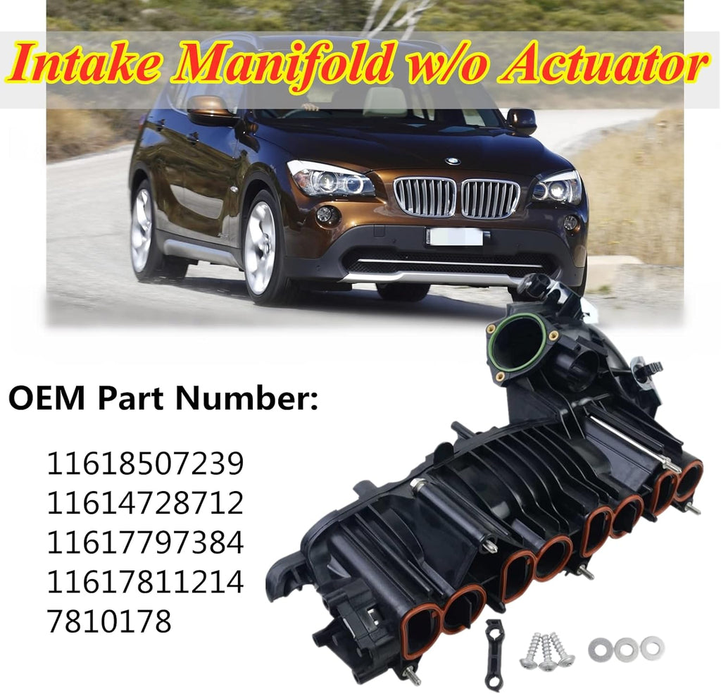 Colector de admisión Bisenya sin actuador compatible con E81 E87 E88 E82 E90 E91 E92 E93 E60 E61 X1 E84 X3 E83 N47#11618507239 11614728712