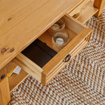 CARO-Möbel IDIMEX Couchtisch Salsa, Massivholz Kiefer, Zwei Schubladen und Ablage, Natur