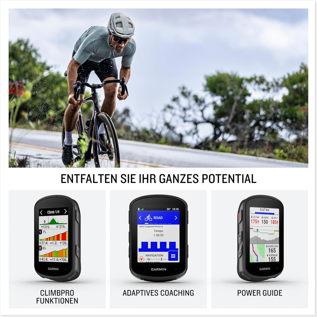 Garmin Edge 540 – UE Central + West, ciclocomputador GPS con botones, pantalla a color de 2,6 pulgadas, mapas de Europa, datos de rendimiento completos, hasta 26 horas de autonomía de batería