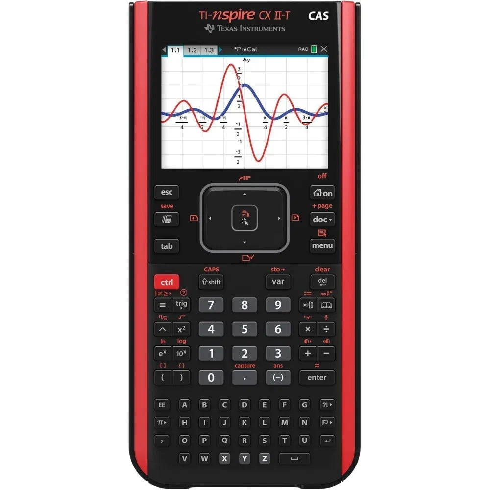 Calculadora gráfica TI-Nspire CX II-T CAS 800 funciones pantalla a color visualización 3D LCD gráfica