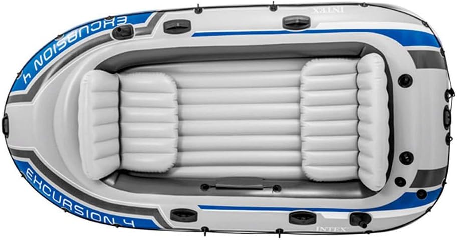 Intex Excursion 4 Set Schlauchboot - 315 x 165 x 43 cm - 3-teilig - Grau / Blau