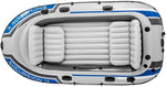 Intex Excursion 4 Set Schlauchboot - 315 x 165 x 43 cm - 3-teilig - Grau / Blau