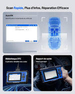 TOPDON ArtiDiag600S Escáner de diagnóstico OBD2, herramienta de diagnóstico de coche para 4 sistemas, 9 funciones de restablecimiento para aceite/frenos/SAS/BMS/ABS/DPF/TPMS/acelerador, funciones OBD2 completas