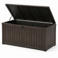 Caja de almacenamiento de plástico marrón 120x60x60cm