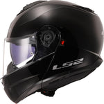 LS2, Casco de moto modular Strobe II negro brillante,