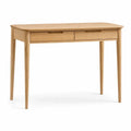 Holzschreibtisch mit Schubladen 120x60x75 cm Natur
