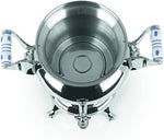 BEEM 06127 Samowar Odessa III, Edelstahl, 3 Liter, traditionelle Teezubereitung, 2 Heizspiralen, energiesparend, 53 x 34 x 25 cm, Silber