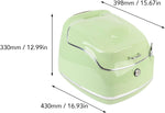 Juqrelith Top Case para Moto 38L, Impermeable, Compatible Universal, Negro - Baúl de Almacenamiento con Cierre de Llave, Protección Estanca para Casco y Guantes (Verde)