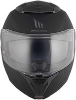 CASCO MODULAR MT HELMETS MT ATOM 2 SV DOBLE VISOR LISO NEGRO MATE M (ECE 22.06)