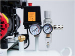Compresor silencioso Starkwerk, compresor de aire comprimido, compresor 10 bar, 3,3 kW, 4,5 CV, 400 voltios, SW 477/10, incluye reductor de presión y separador de agua