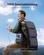 Anker SOLIX C300 Estación de energía, batería LiFePO4 de 288Wh, generador solar de 300W (pico de 600W) con funda protectora, carga rápida de 140W, estación de energía portátil para camping, viajes y emergencias (panel solar opcional)