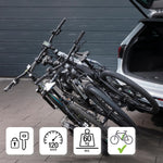 Portabicicletas de enganche FISCHER ProlineEvo 3 I Portabicicletas para bola de remolque I Portabicicletas para coche I Portabicicletas para bicicletas eléctricas