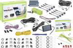 Valeo 632202 - Sistema de asistencia al aparcamiento - Kit Beep&Park: 8 sensores + 1 pantalla LCD - Instalación delantera y trasera