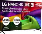 LG 43UA73006LA - TV 43", UHD 4K, WebOS 25, IA Ultimate, HDR10 Pro, Super Escalado, Dolby Digital Plus, Google Assistant, Negro