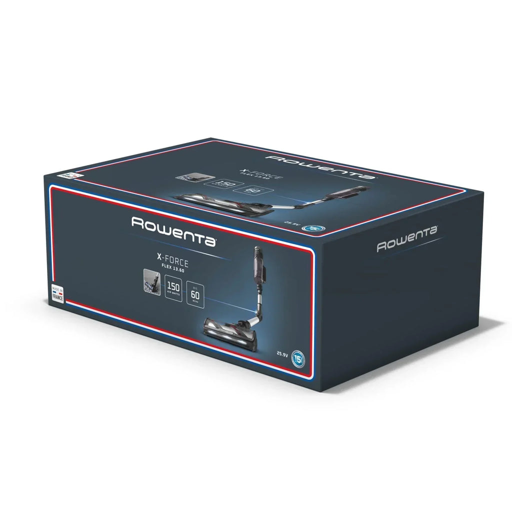 Aspiradora sin cable Rowenta X-Force Flex 13.60 antialérgica, 150 Air W, 60 min de autonomía, flexible, RH9A36WV