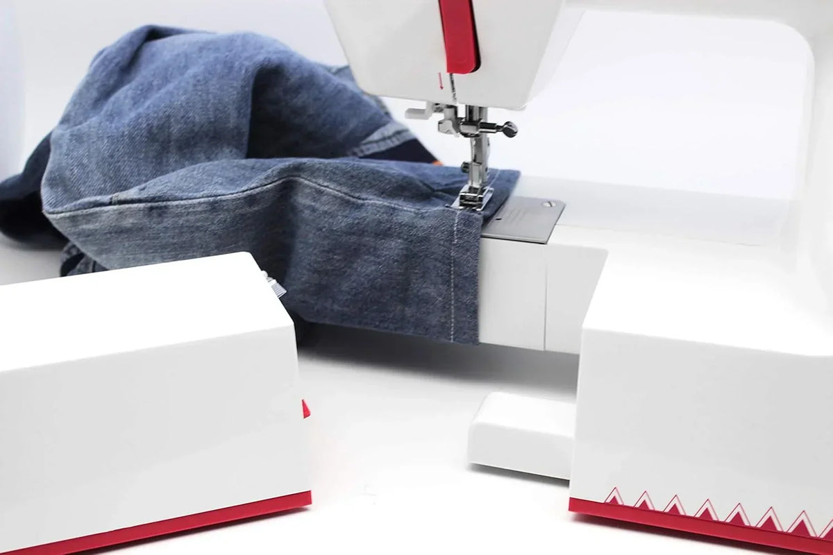 Máquina de coser Alfa Practik 9, 34 puntadas, luz LED, chasis metálico