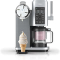 Heladera Ninja CREAMi Scoop & Swirl con 2 recipientes, 13 funciones, para helado, helado suave, gelato, sorbete, batidos y más, con función de mezcla, plata platino, NC701EU