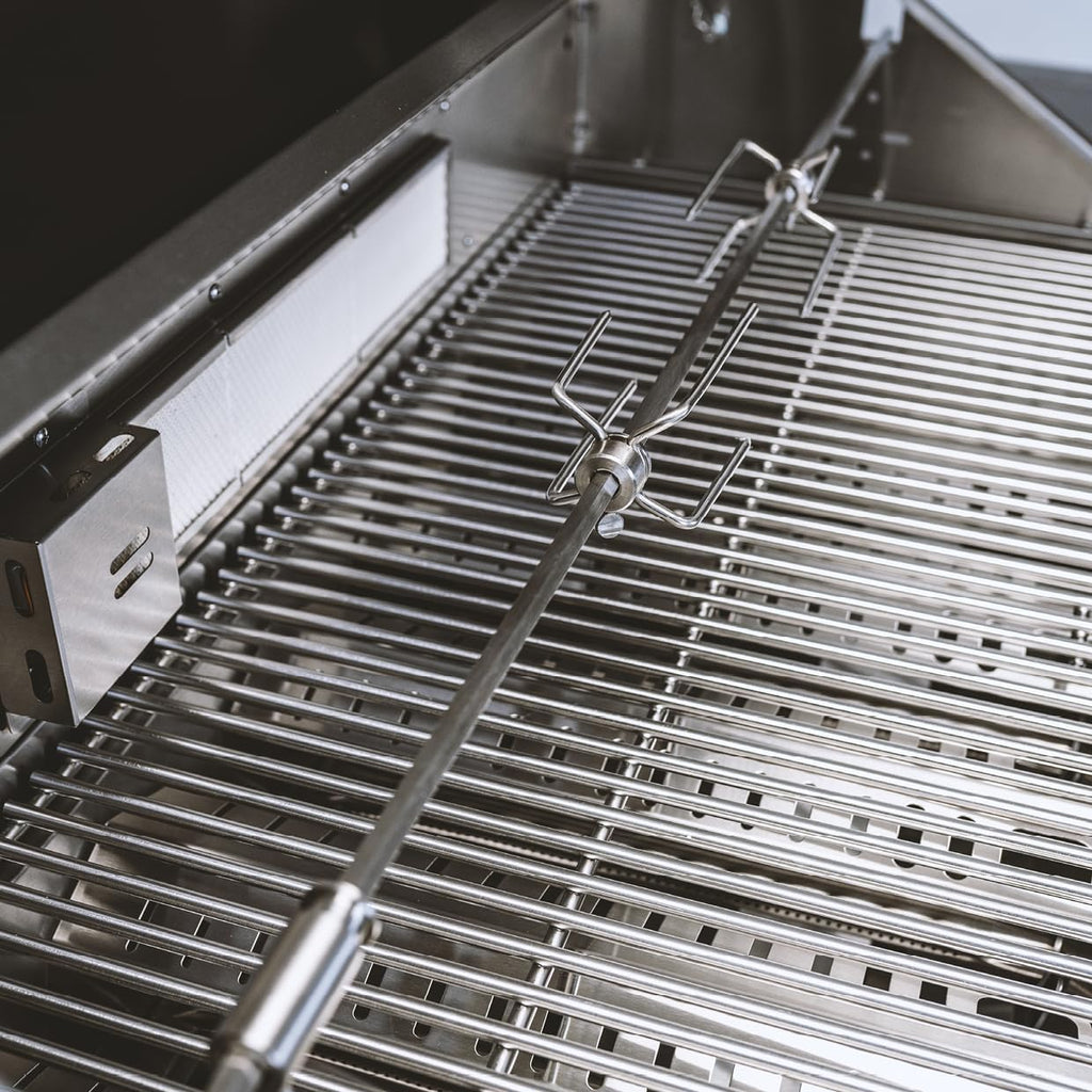 Cocina exterior GORILLER® BLACKBACK L3, parrilla de gas con refrigerador doble, fregadero, superficie de trabajo adicional y espacio de almacenamiento, acero inoxidable, negro