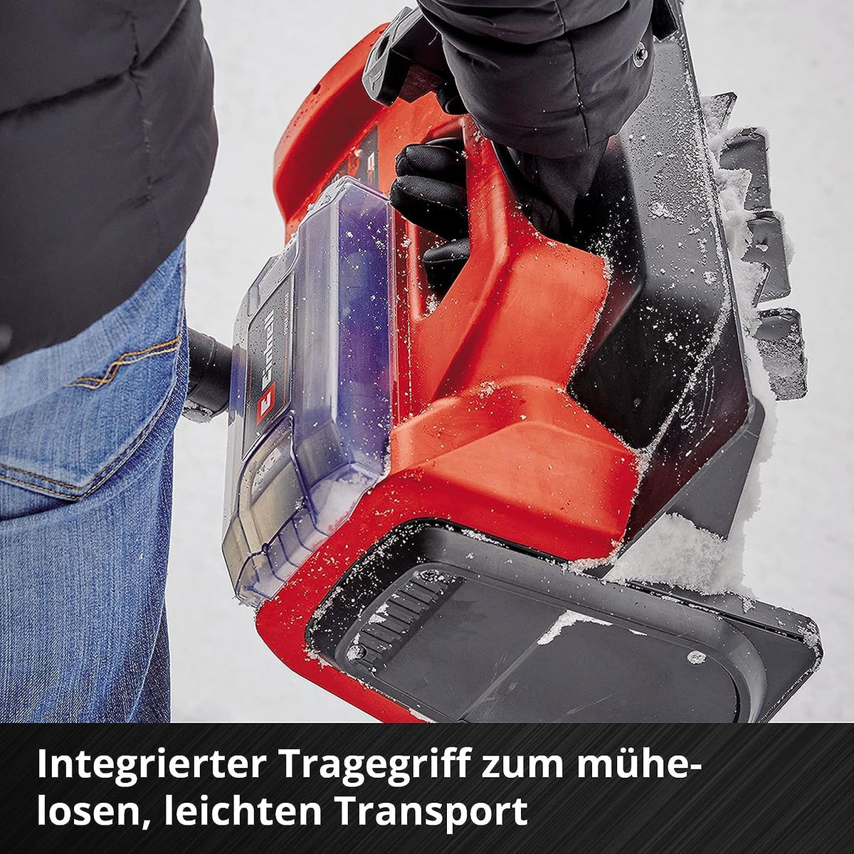 Quitanieves inalámbrico Einhell GE-ST 36/40 Li E-Solo Power X-Change (iones de litio, 36 V, ancho de trabajo 40 cm, altura máx. de nieve 20 cm, se suministra sin baterías ni cargadores)