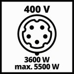 Einhell Stromerzeuger (Benzin) TC-PG 55/E5 (5500 W Maximalleistung, 5000 W max. Dauerleistung, 25 L Tank, 4-Takt-Motor, 2x 230 V, 1x 400 V, Ölmangelsicherung)