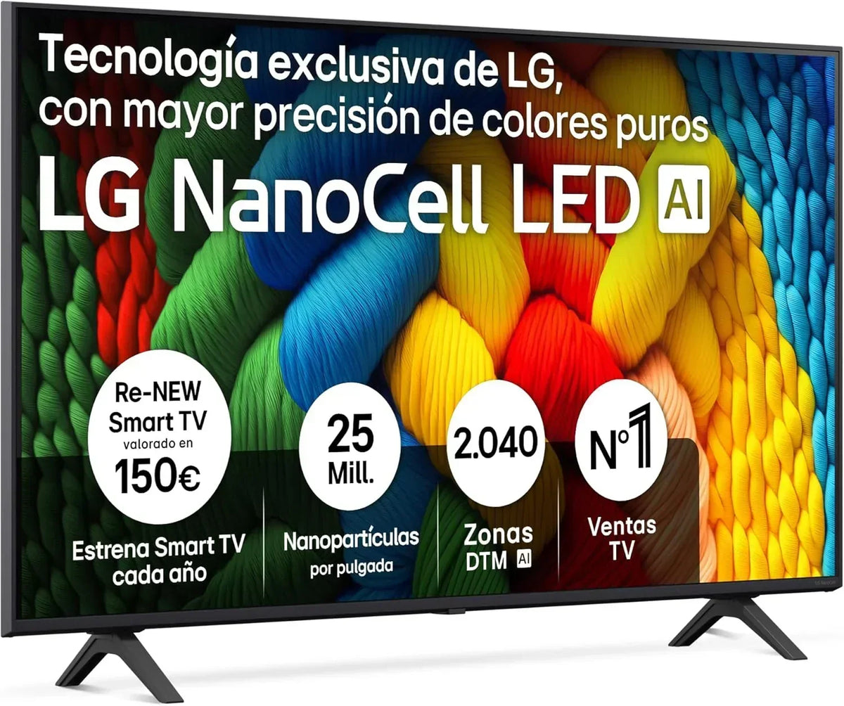 LG 43UA73006LA - TV 43", UHD 4K, WebOS 25, IA Ultimate, HDR10 Pro, Super Escalado, Dolby Digital Plus, Google Assistant, Negro