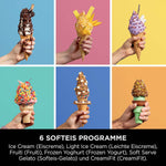 Heladera Ninja CREAMi Scoop & Swirl con 2 recipientes, 13 funciones, para helado, helado suave, gelato, sorbete, batidos y más, con función de mezcla, plata platino, NC701EU