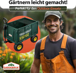 GARDEBRUK® Bollerwagen 550kg Belastbar Klappbar Stabil Herausnehmbare Plane Gerätewagen Handwagen Garten Gartenkarre Gartenwagen Transportwagen Karre